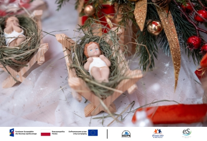 Zdjęcie figurki Jezusa w żłobku