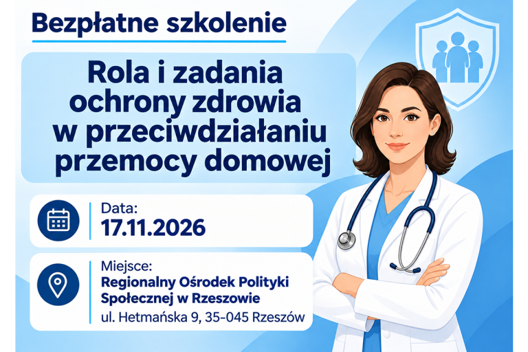 Plakat zachęcający do udziału w szkoleniu